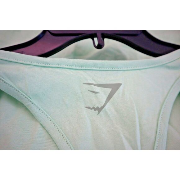 Gymshark A2A8Y-EBRY Men's Sz L Lime Green Oversized Fit Power Stringer Tank Top - Picture 4 of 9